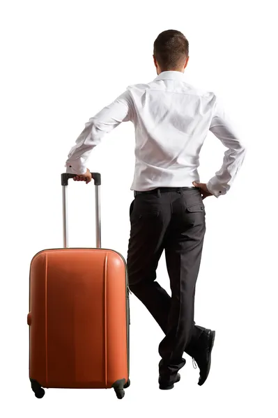 Photo of man with suitcase — Stock Photo, Image