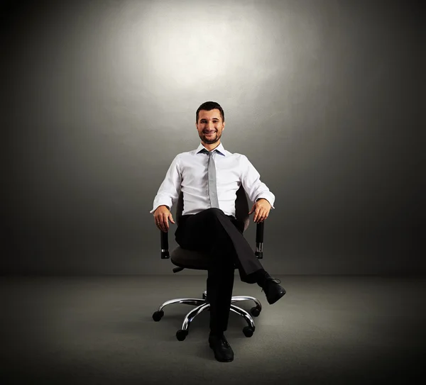 Boss sitting on chair — Stock Photo, Image