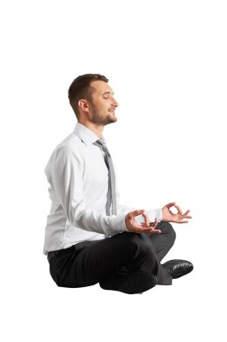 mutlu işadamı pratik yoga