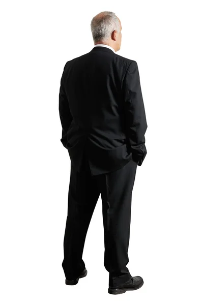 Back view of mature businessman — Stock Photo, Image