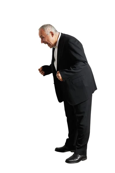 Man shouting and looking down — Stock Photo, Image