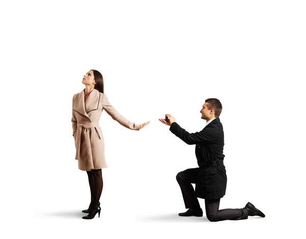 man making proposal of marriage