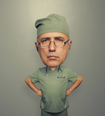 pettyes orvos felett szürke