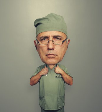 pettyes orvos felett szürke