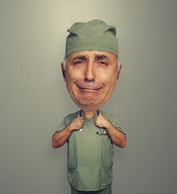 pettyes orvos felett szürke