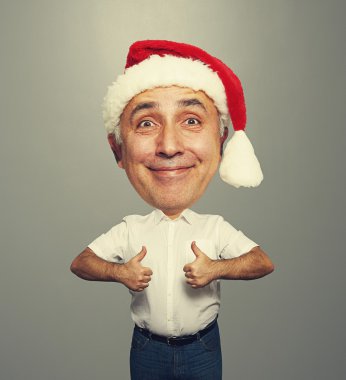 komik smiley komuta sizde kırmızı santa hat