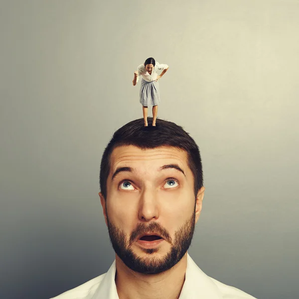 Fight between man and woman — Stock Photo, Image