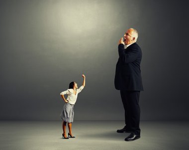 öfkeli kadın büyük esneme patron çığlığı