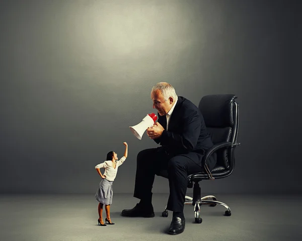 Conflicto entre empresario y hombre de negocios — Foto de Stock