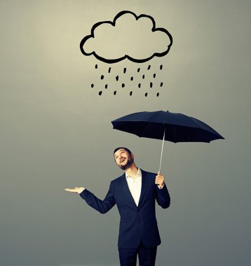 Fırtına bulutu çizim seyir adam