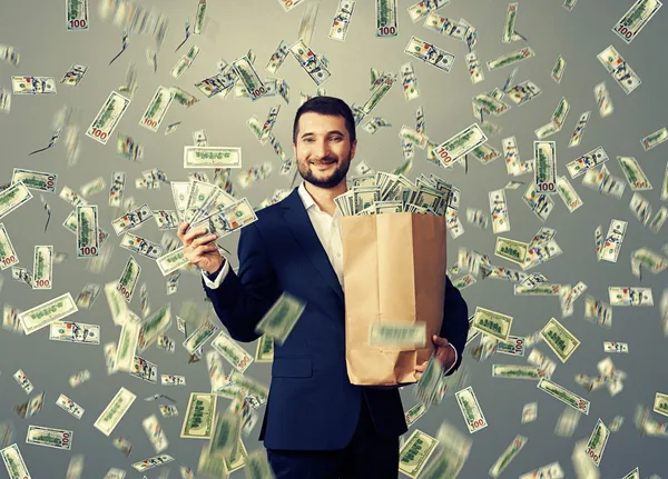 Man showing money — Stock Photo, Image