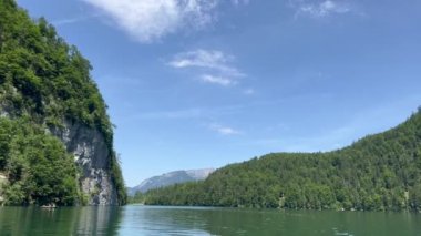 Uçurumun tepesindeki ağaçların oradaki nehrin manzarası