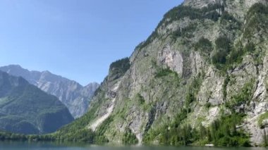 Dağları saran sık ağaçların oluşturduğu nehir manzarası