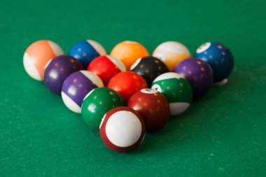 bilardo toplarını oyuna hazır bir üçgen şeklinde dizdim. Sağlık ve yaşam tarzı