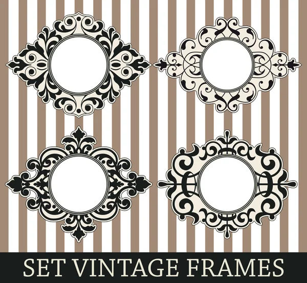 Set cadres vintage — Image vectorielle