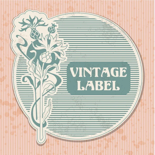 Vintage label — Stock Vector