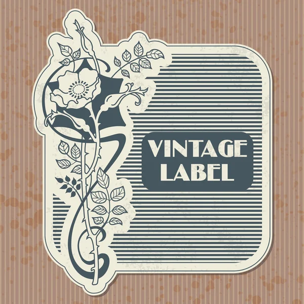 Vintage-Label — Stockvektor