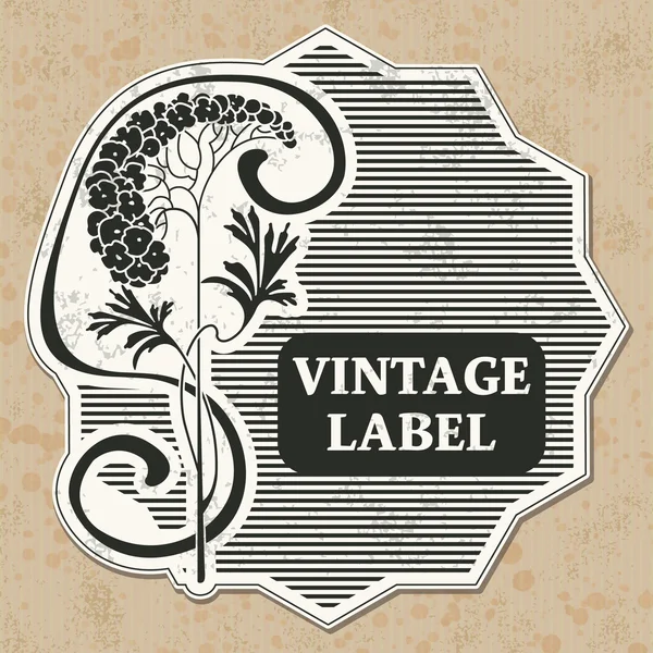 Etykieta vintage — Wektor stockowy