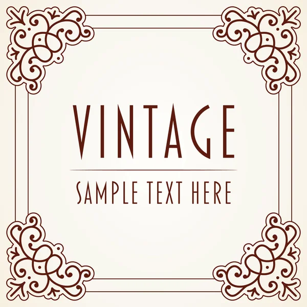 Декоративні vintage кадру — стоковий вектор