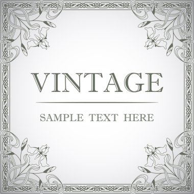 vintage tarzı dekoratif çerçeve