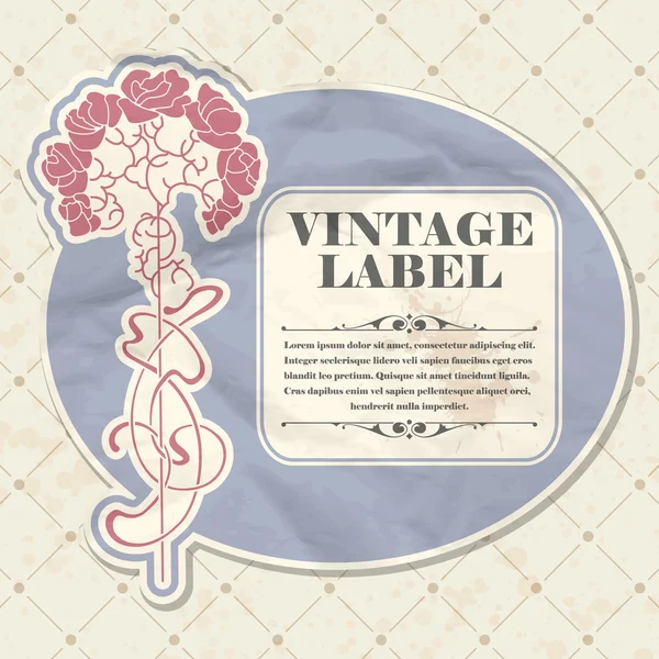 Vintage label — Stock Vector