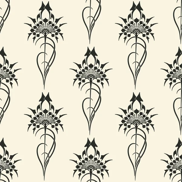 Fondo floral sin costura vectorial — Vector de stock