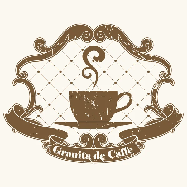 Sello de café — Archivo Imágenes Vectoriales