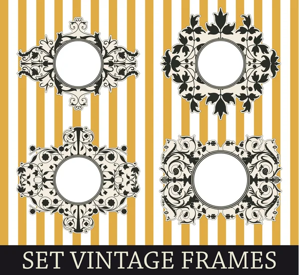 Set marcos vintage — Archivo Imágenes Vectoriales