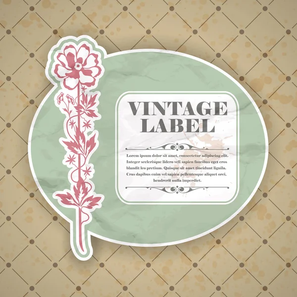 Vintage-Label — Stockvektor