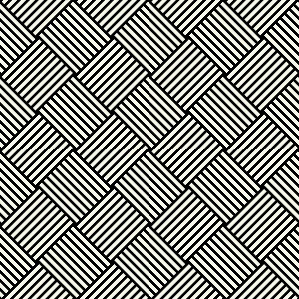 Modèle abstrait géométrique noir et blanc sans couture — Image vectorielle