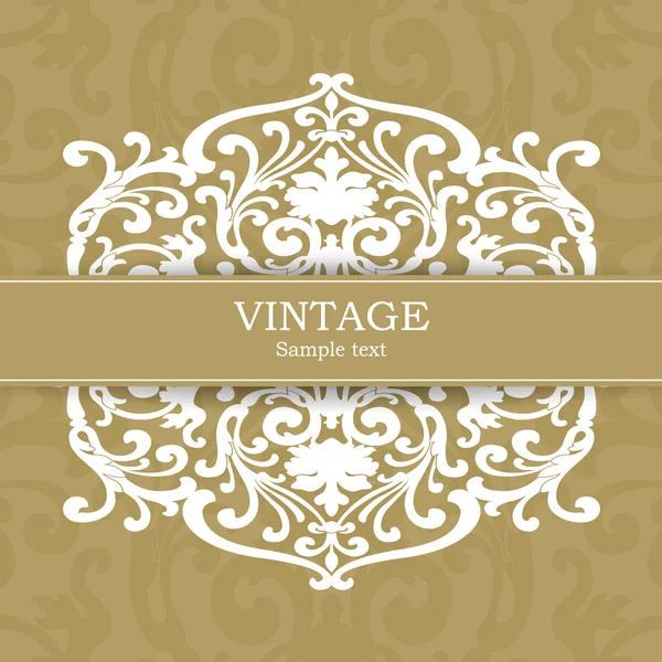Cartão de Convite Vintage — Vetor de Stock