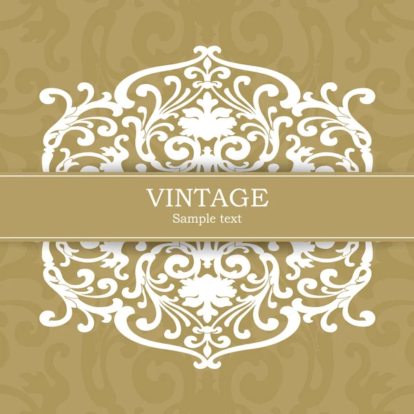 Biglietto d'invito vintage — Vettoriale Stock