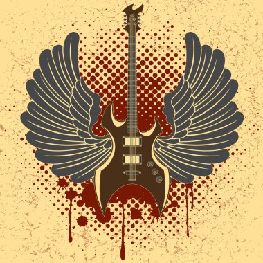 etiket gitar kanatları
