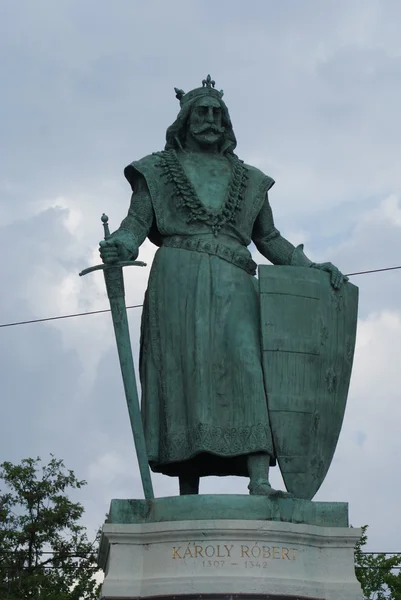 Karoly robert charles i - Plaza de los héroes - budapest — Foto de Stock