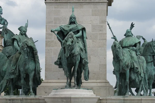Millennium monument - Heldenplein - Boedapest — Stockfoto