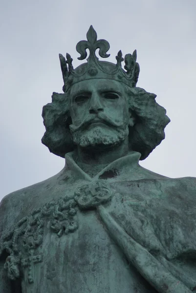 Nagy Lajos I Praça dos Heróis Budapeste — Fotografia de Stock