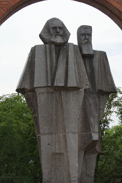 Marx - Engels - Communist Monument - Memento Park - Budapest — Stock Photo, Image