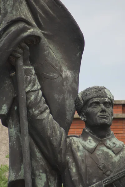 Röda armén soldat - memento park - budapest — Stockfoto