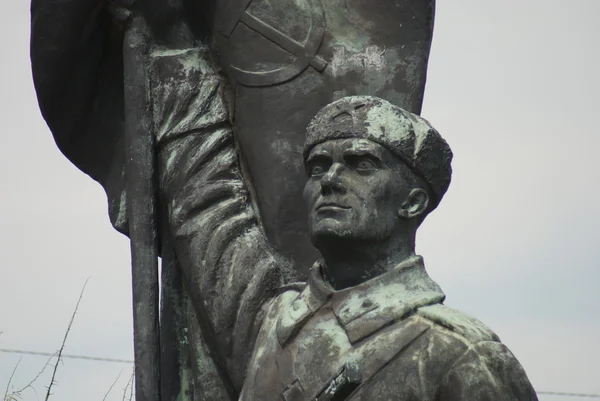 Röda armén soldat - memento park - budapest — Stockfoto