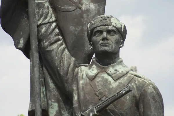 Röda armén soldat - memento park - budapest — Stockfoto