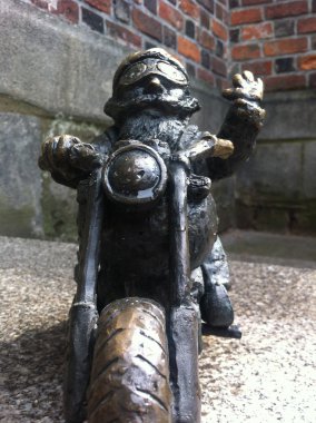 Wroclaw Krasnale (cüceler) - motosikletçi