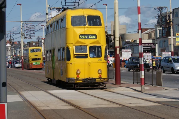 Blackpool tramvaje — Stock fotografie