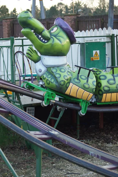 Funfair Ride - Crocodile Rollercoaster — Stock Photo, Image