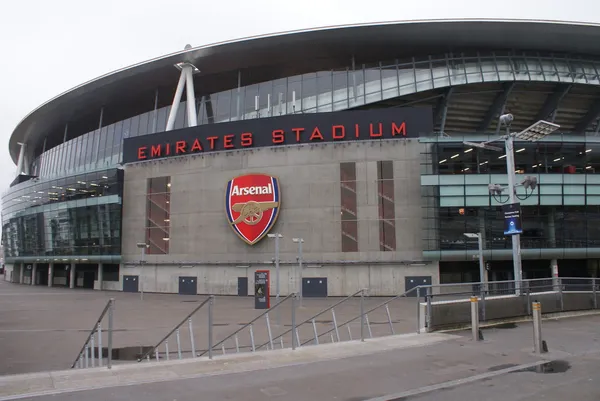 Klub piłkarski arsenal Londyn - stadionu emirates- — Zdjęcie stockowe