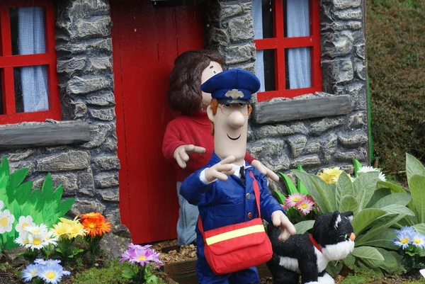 Postman Pat - byn scener Royaltyfria Stockfoton