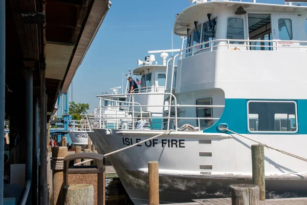 Bay Shore New York Usa Травня 2022 Капітан Поромного Човна — стокове фото