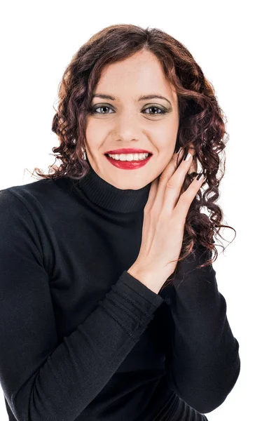 gülümseyen kadın