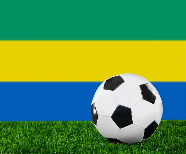Vlajka Gabonu — Stock fotografie