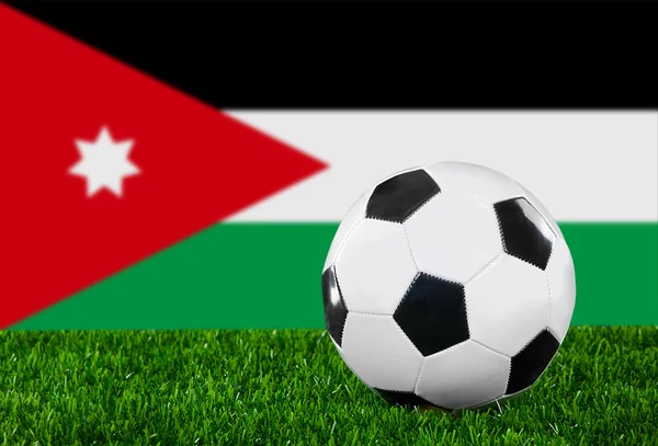 Die jordanische Flagge — Stockfoto