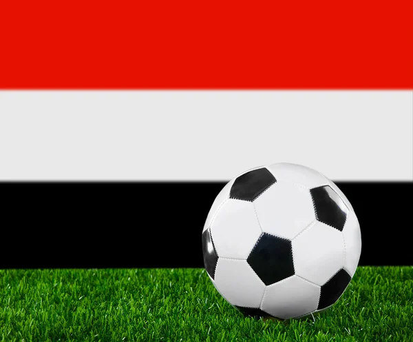Йеменский флаг — стоковое фото